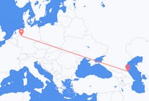 Vluchten van Machatsjkala, Rusland naar Münster, Duitsland