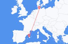 Vluchten van Hamburg, Duitsland naar Palma, Spanje