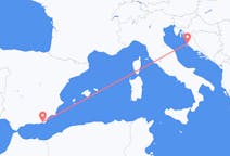 Loty z Zadar, Chorwacja do Almerii, Hiszpania