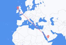 Flyreiser fra Najran, Saudi-Arabia til Derry, Nord-Irland