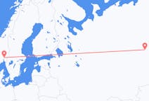 Fly fra Sovetsky til Oslo
