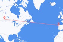 Flyg från Regina, Saskatchewan till Santiago de Compostela