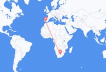 Voli da Kimberley, Capo Settentrionale, Sudafrica a Jerez, Spagna