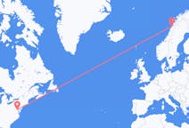 Flyg från Washington, D. C. Till Bodø