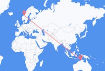 Flyrejser fra Darwin, Australien til Trondheim, Norge