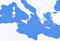 Vols de La Canée, Grèce pour Cagliari, Italie