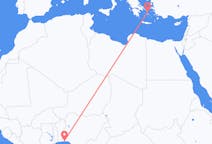 Flyg från Lagos, Nigeria till Mykonos, Grekland