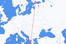 Flyg från Tallinn, Estland till Zakynthos Island, Grekland