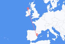 Flights from Donegal, Ireland to Valencia, Spain