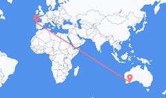 出发地 澳大利亚埃斯佩兰斯目的地 西班牙圣地亚哥 － 德孔波斯特拉的航班