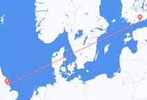 Flug frá Kirmington, Englandi til Helsinki, Finnlandi