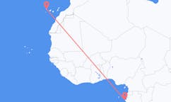 Vols depuis la ville de Port-Gentil vers la ville de Santa Cruz de La Palma