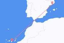 Flyreiser fra Las Palmas de Gran Canaria, Spania til Barcelona, Spania