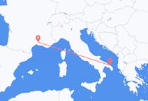 出发地 法国从 尼姆目的地 意大利布林迪西的航班