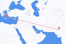 Fly fra Jaisalmer til Santorini