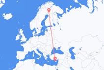 Flyreiser fra Páfos, Kypros til Rovaniemi, Finland