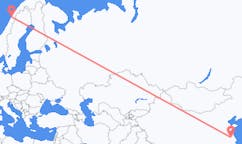 Flights from Yangzhou, China to Bodø, Norway