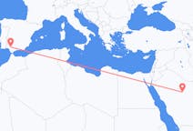 サウジアラビアのから カシーム州、スペインのへ セビリアフライト