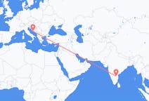 出发地 印度丘德达帕目的地 克罗地亚斯普利特的航班