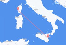 Flights from Ajaccio, France to Catania, Italy