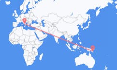파푸아 뉴기니 투피에서 출발해 이탈리아 나폴리로(으)로 가는 항공편