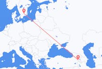 Vluchten van Jerevan, Armenië naar Växjö, Zweden