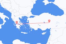 Loty z Kayseri, Turcja do Patras, Grecja