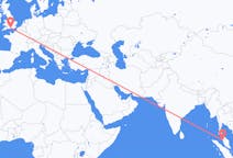 Flyreiser fra Penang, Malaysia til Southampton, England