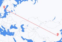 Flights from Wuhan, China to Kramfors Municipality, Sweden