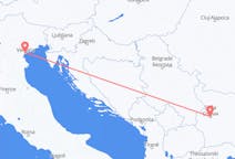 Vluchten van Sofia, Bulgarije naar Venetië, Italië