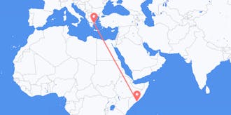 Flights from Somalia to Greece