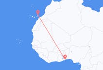 Loty z Lomé do Lanzarote