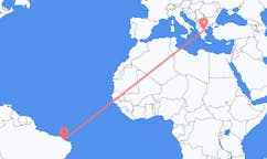 Flyreiser fra Aracati, Brasil til Volos, Hellas