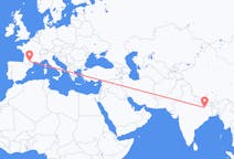 出发地 印度出发地 巴特那目的地 法国图卢兹的航班