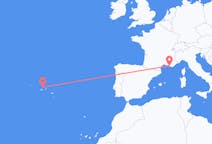 Flights from Marseille, France to Graciosa, Portugal