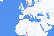 Flights from Asaba, Nigeria to Kristiansand, Norway
