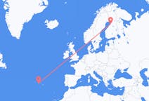 Flights from Horta, Azores, Portugal to Oulu, Finland