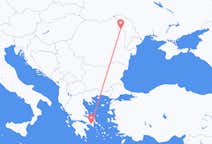 Vluchten van Iasi, Roemenië naar Athene, Griekenland