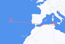 チュニジアのから エンフィダ、ポルトガルのへ テルセイラ島フライト