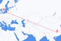 Flyreiser fra Changsha, Kina til Växjö, Sverige