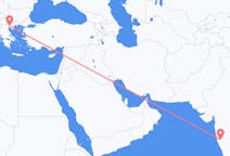 Flights from Kolhapur, India to Thessaloniki, Greece