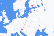 Loty z Rijeka, Chorwacja do Helsinki, Finlandia