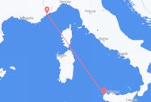 Flyrejser fra Nice, Frankrig til Trapani, Italien