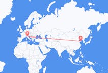Flyreiser fra Yantai, Kina til Bologna, Italia