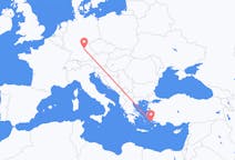 Flyreiser fra Kalymnos, Hellas til Nürnberg, Tyskland