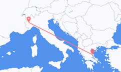 Vluchten van Turijn, Italië naar Volos, Griekenland