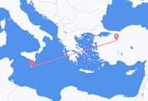 Flug frá Eskişehir til Valletta