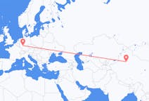 Flyg från Korla, Kina till Frankfurt, Kina