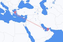 Flights from Abu Dhabi, United Arab Emirates to Mykonos, Greece