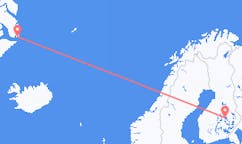Flights from Kuopio, Finland to Ittoqqortoormiit, Greenland